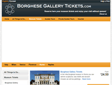 Tablet Screenshot of borghese-gallery-tickets.com